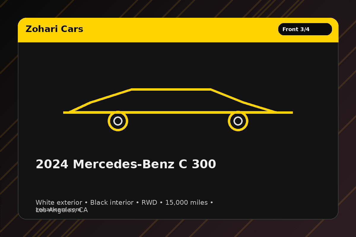 2024 Mercedes-Benz C 300 — White — 15K mi
